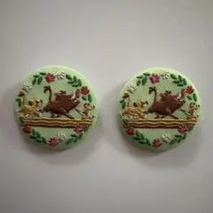 ディズニー　刺繍缶バッチ　ライオン・キング