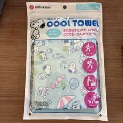 【新品】西川 スヌーピー クールタオル 25×100cm
