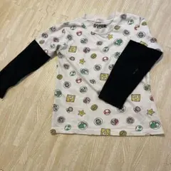 スーパーマリオ 長袖カットソー 100cm