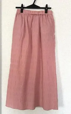 新品未使用 SM2 サマンサモスモス　ピンクテクスチャーロングスカート