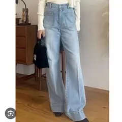 リリーブラウン　ストレートフレアデニムパンツのサムネイル