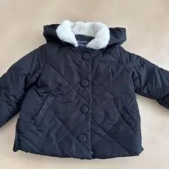 Petitmain ブラック キルティングコート