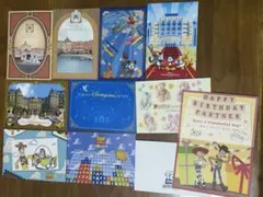 ディズニーホテルのポストカードとトイストーリーホテルのバースデーカードをセット