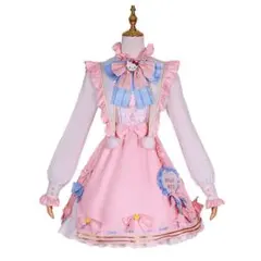 To Alice デニム 青・ピンク ワンピース - メルカリ
