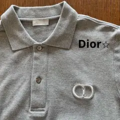 DIOR グレー ポロシャツ　Ｍ