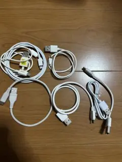 ホワイトUSBケーブル6本セット