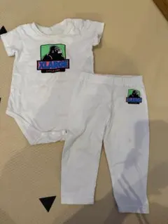 XLARGE ホワイト ロンパースとパンツセット　80