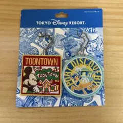 新品　ワッペンバッジセット　ディズニー　ミッキーマウス　プルート　ディズニー