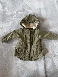 Old Navy カーキフード付きアウター【12-18M】