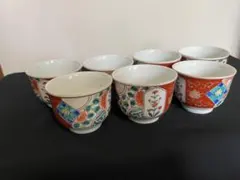 有田焼 伊万里焼 古伊万里 金彩 色絵 蕎麦猪口 湯呑み 向付 5客セット