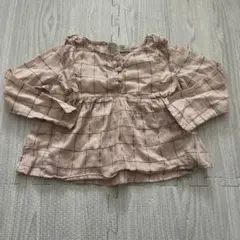 ZARA ガールズ　サイズ104 カットソー　肩フリル付き