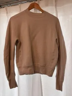 ビームス　ベージュ クルーネック スウェット