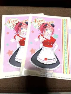 五等分の花嫁　　中野二乃　ピザハットコラボ　クリアファイルのサムネイル