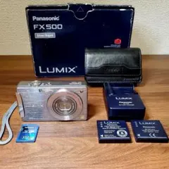 【動作確認済】Panasonic Lumix DMC-FX500 本体と付属品 動作確認済】Panasonic Lumix DMC-FX500 本体と付属品