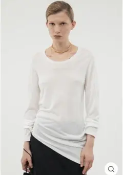 (im) perf.Silk Drape Knit / White imperfのサムネイル