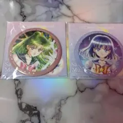 美少女戦士　セーラームーン ミュージアム　　缶バッチ　サターン　プルート