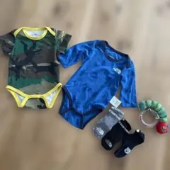 THE NORTH FACE ベビー ロンパース 70 2枚セット➕おまけ付きのサムネイル