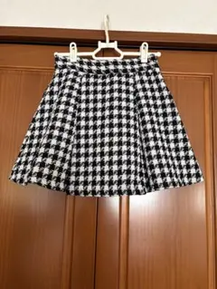 GRL千鳥柄インパン裏地付きプリーツスカート