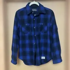 ワコマリアThe Guilty Parties ネルシャツ 青黒チェック