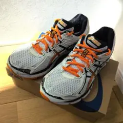 ASICS GEL ランニングシューズ ホワイト オレンジのサムネイル