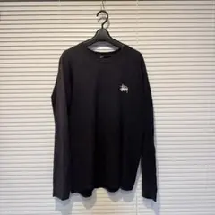 【メキシコ製】STUSSY ロングスリーブ Tシャツ 黒 ブラック フェード M
