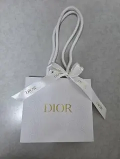 Dior ホワイトリボン付きショップ袋