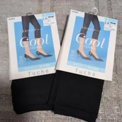 Tuché Cool レギンス L~LL ブラック　２枚　グンゼ