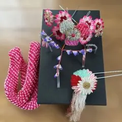 七五三用花飾りセット　昭和レトロ