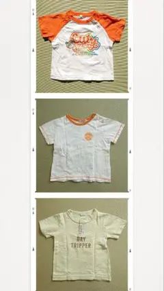英文字 Tシャツ 90サイズ 3枚セット まとめ売りのサムネイル