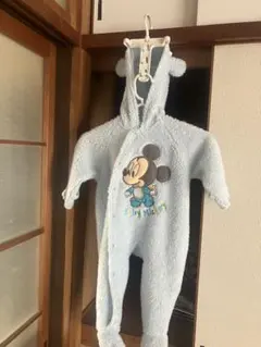 ミッキーマウス フリースロンパース 50～80cm
