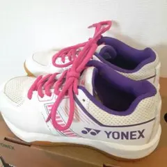 YONEX バドミントンシューズ ホワイト ピンク 22.5cmのサムネイル