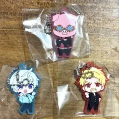 ドズル社 3個セット カプセルラバーキーホルダー　学生服ver.