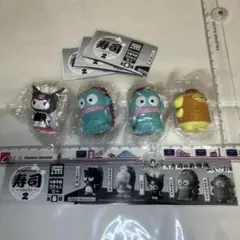 ガチャ　サンリオキャラクターズ寿司sushi2の４個セットです。