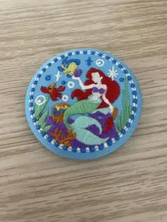 ディズニー刺繍缶バッジ リトルマーメイド