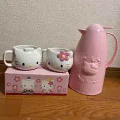 レトロ❗️Hello Kitty 魔法瓶ポット マグカップセット - メルカリ