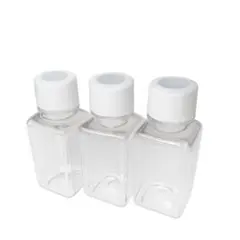 3個セット　化粧水 乳液 詰替容器 30ml 小分けボトル 旅行用 携帯用 角形