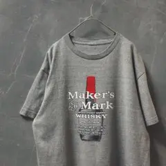 Maker’s Mark メーカーズマーク Tシャツ グレー ウィスキー 企業