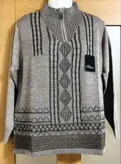 新品 【POLPOA】 ハイネックセーター ブラウンミックス LL