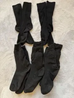 靴下　男性用　メンズソックス　5足セット Mサイズ　まとめ売り　黒