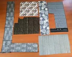 生地 黒 6種類 はぎれ