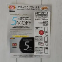 餃子の王将 2026年版 5%割引会員カードのサムネイル