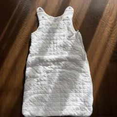 プチバトー　ホワイト キルティング ベビースリーパー