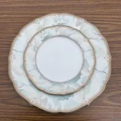 花模様の陶磁器皿セット