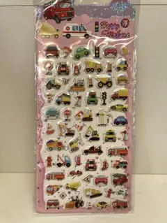 ぷくぷくシール　車