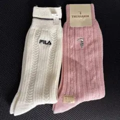 メンズ靴下　TRUSSARDI FILA 2足セット