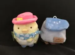 すみっコぐらし×L-Breath コラボ　てのりぬいぐるみ ぺんぎん？&リュック