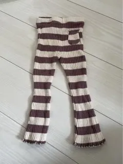 zarakids zara ストライプリブ編みボトムス
