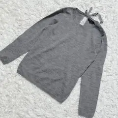 【2482】✨美品✨ theory セオリー　ニット　セーター　長袖　グレー