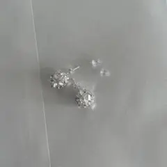 シルバー装飾的スタッドピアス
