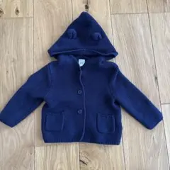 baby GAP フード付きニットカーディガン 6-12ヶ月